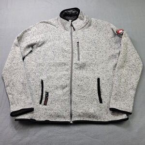 Canada Weather Gear Men L Fleece Jacket Heather Gray Full Zip Pocket